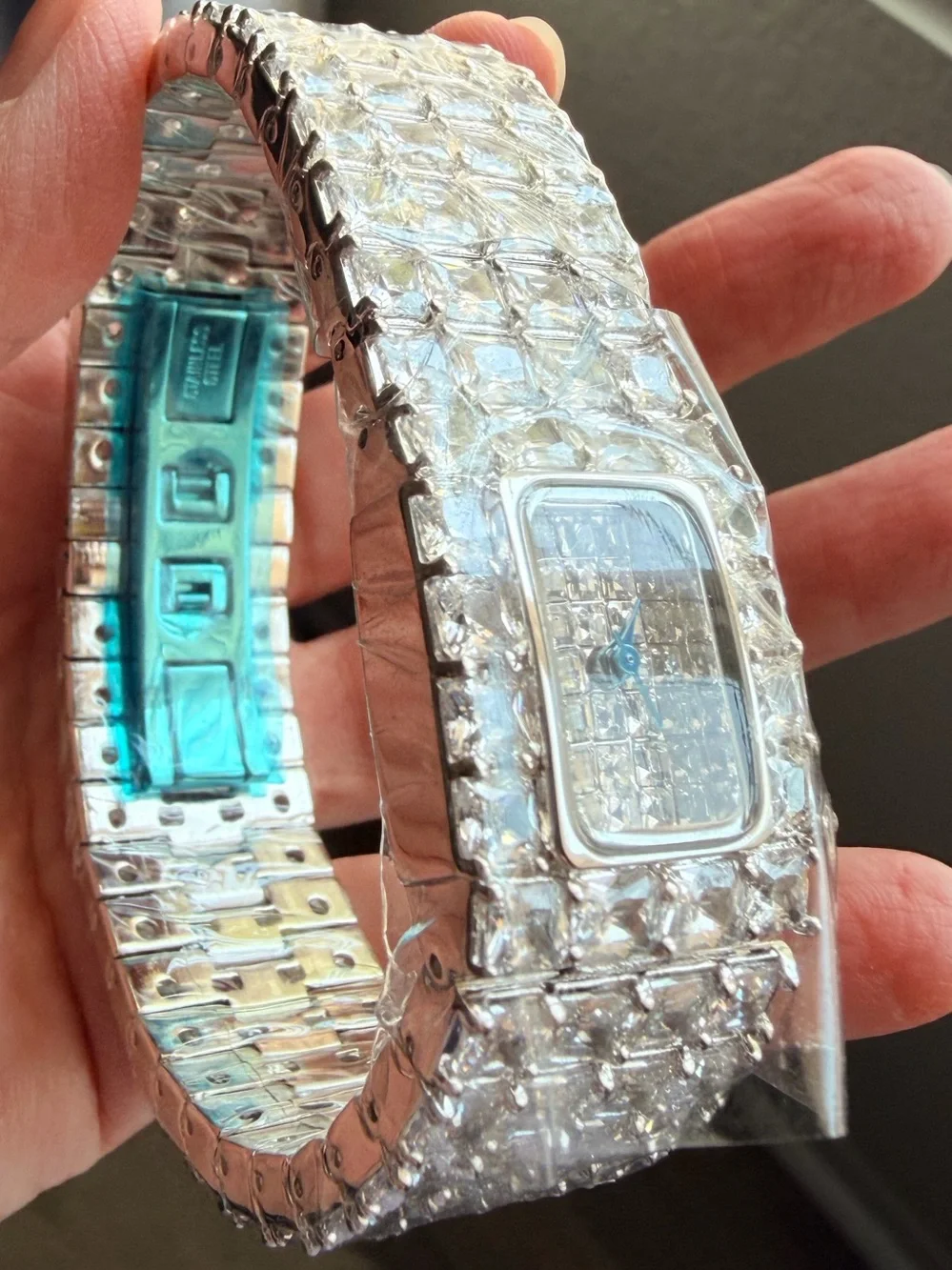 Croton Clear Crystal Pavé Bracelet Watch